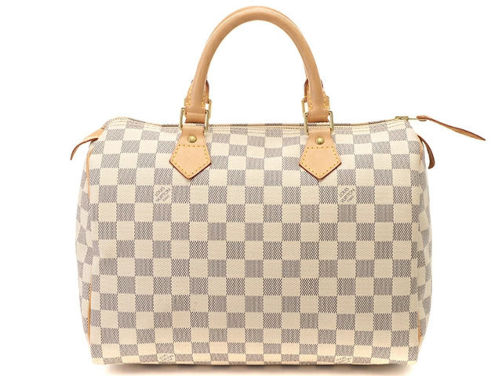 LOUIS VUITTON Speedy bag Damier Azur White